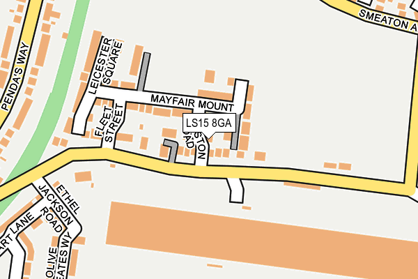 LS15 8GA map - OS OpenMap – Local (Ordnance Survey) LS15 8GA map - OS OpenMap – Local (Ordnance Survey)