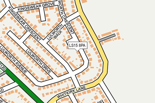 LS15 8PA map - OS OpenMap – Local (Ordnance Survey) LS15 8PA map - OS OpenMap – Local (Ordnance Survey)