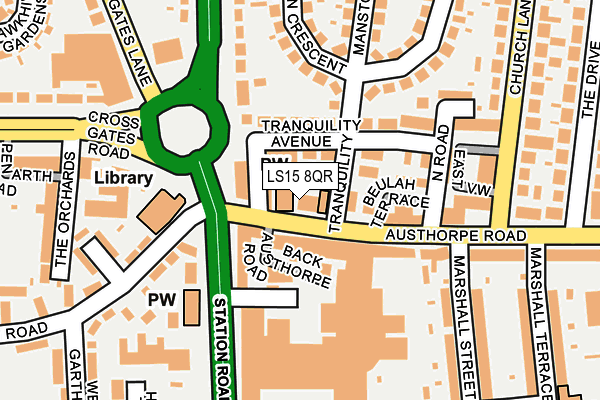 LS15 8QR map - OS OpenMap – Local (Ordnance Survey) LS15 8QR map - OS OpenMap – Local (Ordnance Survey)