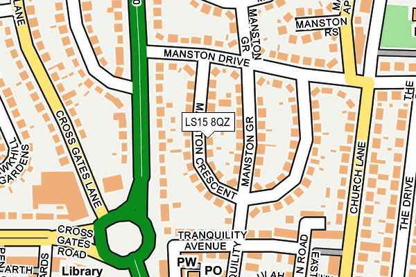 LS15 8QZ map - OS OpenMap – Local (Ordnance Survey) LS15 8QZ map - OS OpenMap – Local (Ordnance Survey)