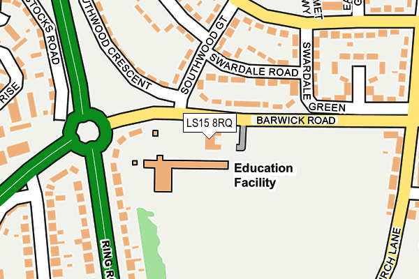 LS15 8RQ map - OS OpenMap – Local (Ordnance Survey) LS15 8RQ map - OS OpenMap – Local (Ordnance Survey)