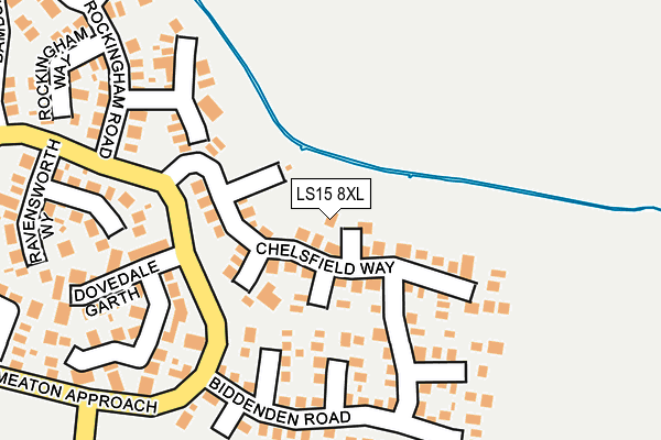 LS15 8XL map - OS OpenMap – Local (Ordnance Survey) LS15 8XL map - OS OpenMap – Local (Ordnance Survey)
