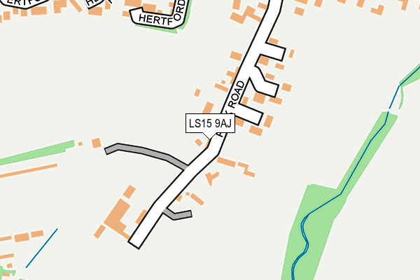 LS15 9AJ map - OS OpenMap – Local (Ordnance Survey) LS15 9AJ map - OS OpenMap – Local (Ordnance Survey)