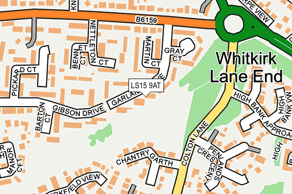 LS15 9AT map - OS OpenMap – Local (Ordnance Survey) LS15 9AT map - OS OpenMap – Local (Ordnance Survey)