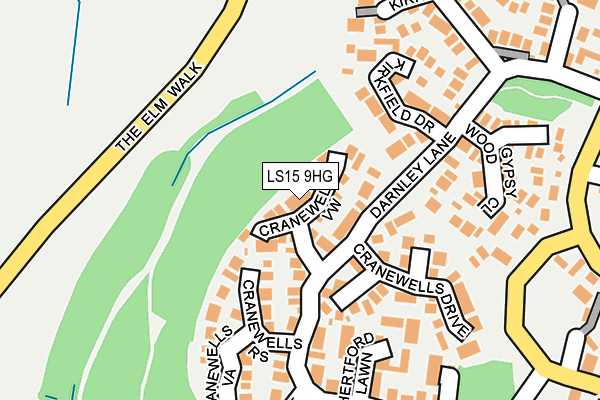 LS15 9HG map - OS OpenMap – Local (Ordnance Survey) LS15 9HG map - OS OpenMap – Local (Ordnance Survey)