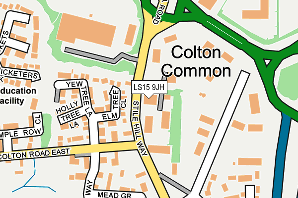 LS15 9JH map - OS OpenMap – Local (Ordnance Survey) LS15 9JH map - OS OpenMap – Local (Ordnance Survey)