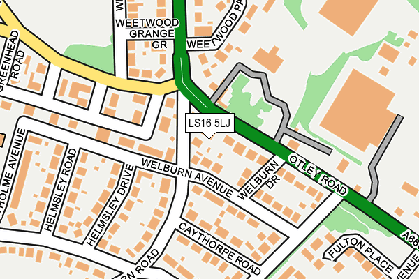 LS16 5LJ map - OS OpenMap – Local (Ordnance Survey) LS16 5LJ map - OS OpenMap – Local (Ordnance Survey)