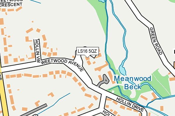 LS16 5QZ map - OS OpenMap – Local (Ordnance Survey) LS16 5QZ map - OS OpenMap – Local (Ordnance Survey)