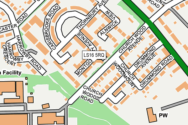 LS16 5RQ map - OS OpenMap – Local (Ordnance Survey) LS16 5RQ map - OS OpenMap – Local (Ordnance Survey)