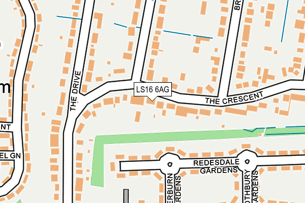 LS16 6AG map - OS OpenMap – Local (Ordnance Survey) LS16 6AG map - OS OpenMap – Local (Ordnance Survey)