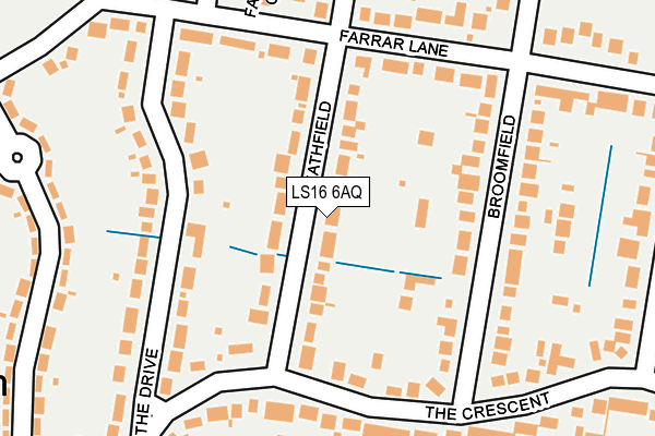 LS16 6AQ map - OS OpenMap – Local (Ordnance Survey) LS16 6AQ map - OS OpenMap – Local (Ordnance Survey)