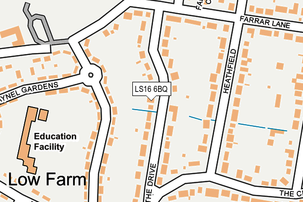 LS16 6BQ map - OS OpenMap – Local (Ordnance Survey) LS16 6BQ map - OS OpenMap – Local (Ordnance Survey)