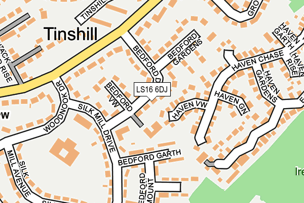 LS16 6DJ map - OS OpenMap – Local (Ordnance Survey) LS16 6DJ map - OS OpenMap – Local (Ordnance Survey)