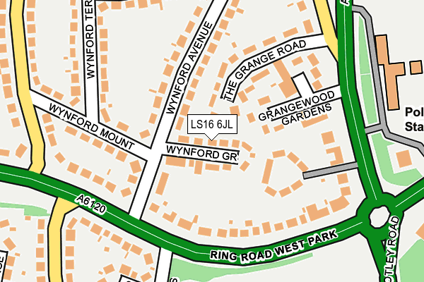 LS16 6JL map - OS OpenMap – Local (Ordnance Survey) LS16 6JL map - OS OpenMap – Local (Ordnance Survey)