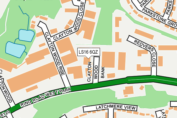 LS16 6QZ map - OS OpenMap – Local (Ordnance Survey) LS16 6QZ map - OS OpenMap – Local (Ordnance Survey)