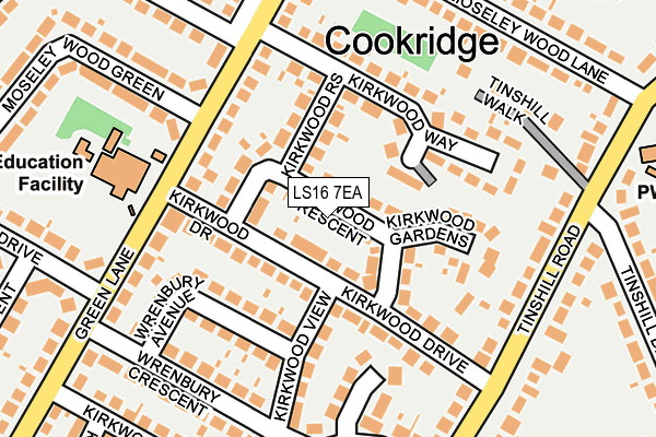 LS16 7EA map - OS OpenMap – Local (Ordnance Survey) LS16 7EA map - OS OpenMap – Local (Ordnance Survey)