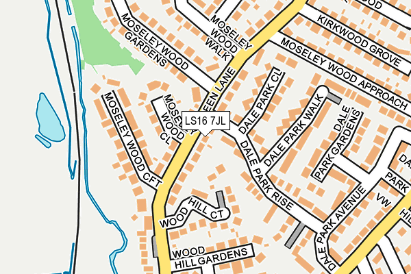 LS16 7JL map - OS OpenMap – Local (Ordnance Survey) LS16 7JL map - OS OpenMap – Local (Ordnance Survey)