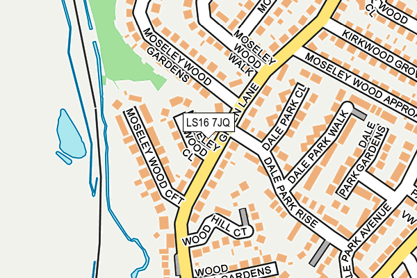 LS16 7JQ map - OS OpenMap – Local (Ordnance Survey) LS16 7JQ map - OS OpenMap – Local (Ordnance Survey)