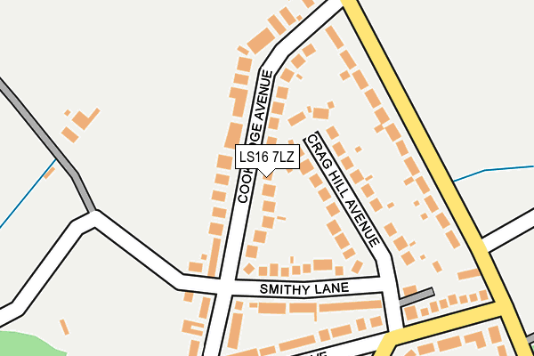 LS16 7LZ map - OS OpenMap – Local (Ordnance Survey) LS16 7LZ map - OS OpenMap – Local (Ordnance Survey)