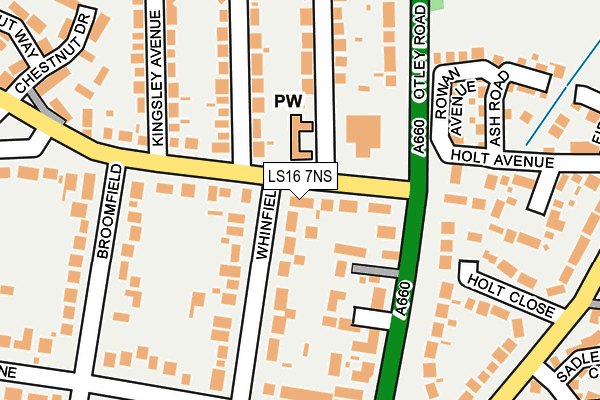 LS16 7NS map - OS OpenMap – Local (Ordnance Survey) LS16 7NS map - OS OpenMap – Local (Ordnance Survey)