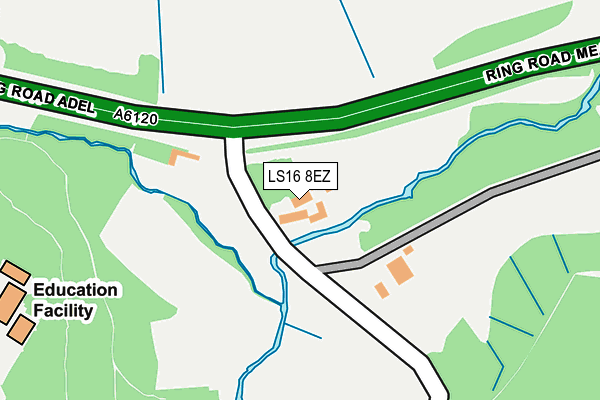 LS16 8EZ map - OS OpenMap – Local (Ordnance Survey) LS16 8EZ map - OS OpenMap – Local (Ordnance Survey)