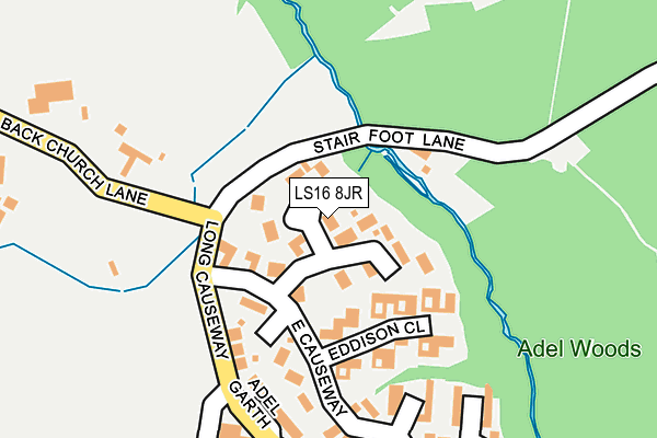 LS16 8JR map - OS OpenMap – Local (Ordnance Survey) LS16 8JR map - OS OpenMap – Local (Ordnance Survey)
