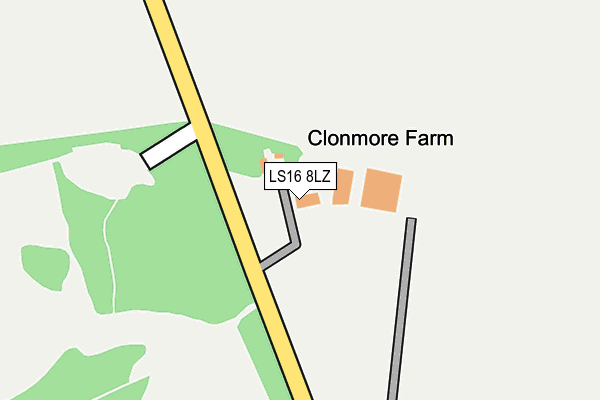 LS16 8LZ map - OS OpenMap – Local (Ordnance Survey) LS16 8LZ map - OS OpenMap – Local (Ordnance Survey)