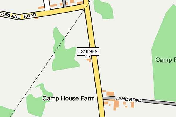LS16 9HN map - OS OpenMap – Local (Ordnance Survey) LS16 9HN map - OS OpenMap – Local (Ordnance Survey)