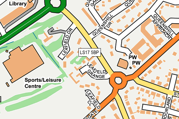 LS17 5BP map - OS OpenMap – Local (Ordnance Survey) LS17 5BP map - OS OpenMap – Local (Ordnance Survey)