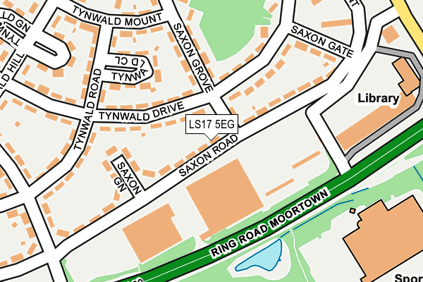 LS17 5EG map - OS OpenMap – Local (Ordnance Survey) LS17 5EG map - OS OpenMap – Local (Ordnance Survey)