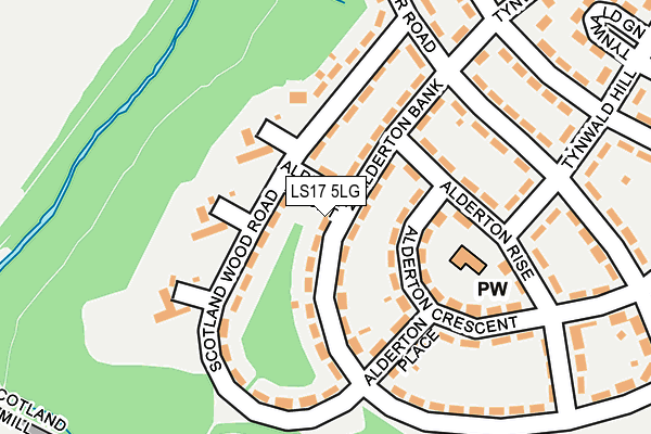 LS17 5LG map - OS OpenMap – Local (Ordnance Survey)