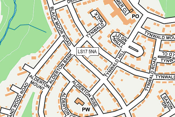 LS17 5NA map - OS OpenMap – Local (Ordnance Survey) LS17 5NA map - OS OpenMap – Local (Ordnance Survey)