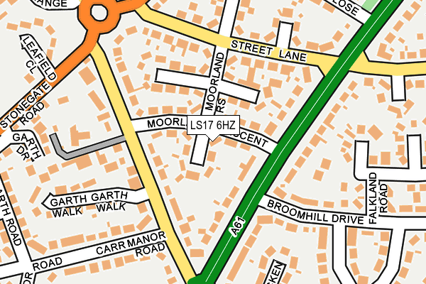 LS17 6HZ map - OS OpenMap – Local (Ordnance Survey) LS17 6HZ map - OS OpenMap – Local (Ordnance Survey)