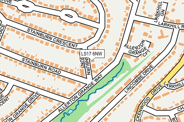 LS17 6NW map - OS OpenMap – Local (Ordnance Survey) LS17 6NW map - OS OpenMap – Local (Ordnance Survey)