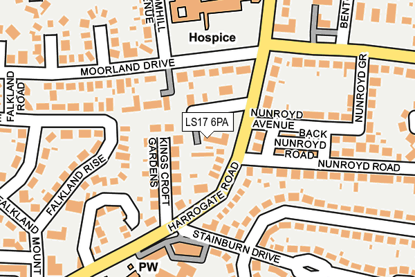 LS17 6PA map - OS OpenMap – Local (Ordnance Survey) LS17 6PA map - OS OpenMap – Local (Ordnance Survey)