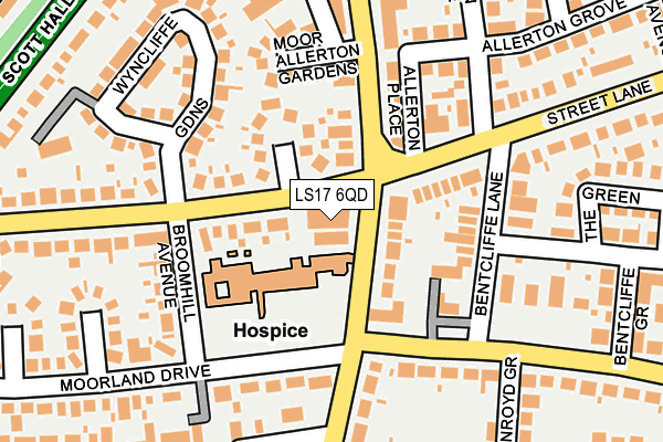 LS17 6QD map - OS OpenMap – Local (Ordnance Survey) LS17 6QD map - OS OpenMap – Local (Ordnance Survey)
