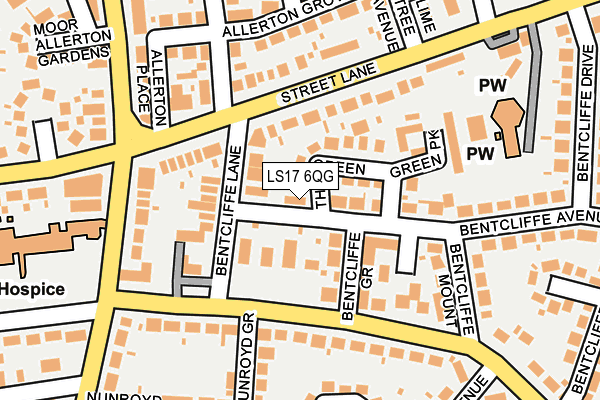 LS17 6QG map - OS OpenMap – Local (Ordnance Survey) LS17 6QG map - OS OpenMap – Local (Ordnance Survey)