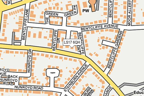 LS17 6QH map - OS OpenMap – Local (Ordnance Survey) LS17 6QH map - OS OpenMap – Local (Ordnance Survey)