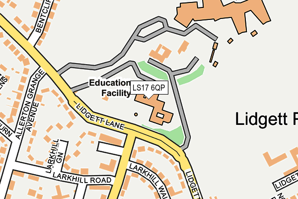 LS17 6QP map - OS OpenMap – Local (Ordnance Survey) LS17 6QP map - OS OpenMap – Local (Ordnance Survey)