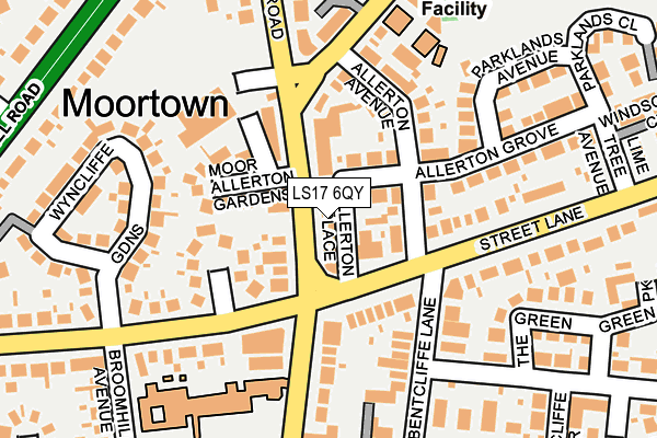 LS17 6QY map - OS OpenMap – Local (Ordnance Survey) LS17 6QY map - OS OpenMap – Local (Ordnance Survey)