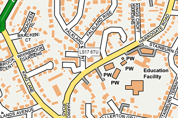 LS17 6TU map - OS OpenMap – Local (Ordnance Survey) LS17 6TU map - OS OpenMap – Local (Ordnance Survey)