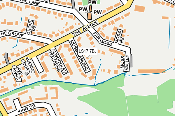 LS17 7BJ map - OS OpenMap – Local (Ordnance Survey) LS17 7BJ map - OS OpenMap – Local (Ordnance Survey)
