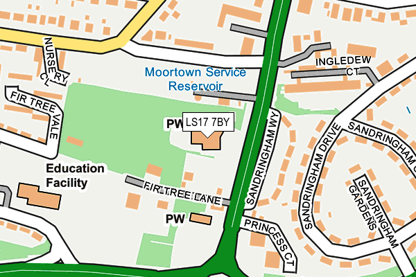 LS17 7BY map - OS OpenMap – Local (Ordnance Survey) LS17 7BY map - OS OpenMap – Local (Ordnance Survey)