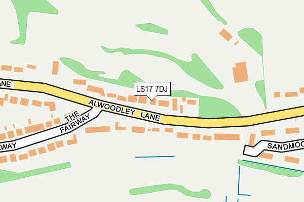 LS17 7DJ map - OS OpenMap – Local (Ordnance Survey)