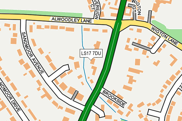 LS17 7DU map - OS OpenMap – Local (Ordnance Survey) LS17 7DU map - OS OpenMap – Local (Ordnance Survey)