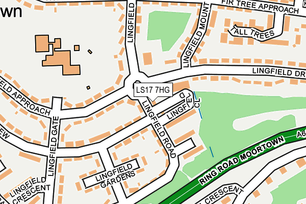LS17 7HG map - OS OpenMap – Local (Ordnance Survey) LS17 7HG map - OS OpenMap – Local (Ordnance Survey)