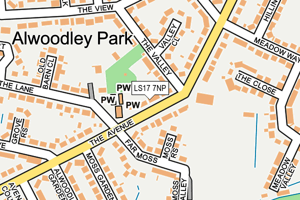 LS17 7NP map - OS OpenMap – Local (Ordnance Survey) LS17 7NP map - OS OpenMap – Local (Ordnance Survey)