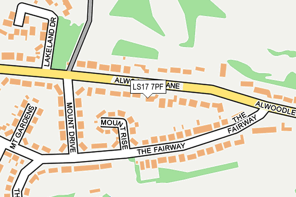 LS17 7PF map - OS OpenMap – Local (Ordnance Survey) LS17 7PF map - OS OpenMap – Local (Ordnance Survey)