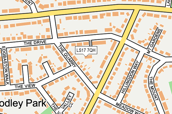LS17 7QH map - OS OpenMap – Local (Ordnance Survey) LS17 7QH map - OS OpenMap – Local (Ordnance Survey)