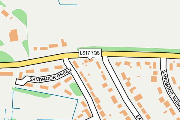 LS17 7QS map - OS OpenMap – Local (Ordnance Survey) LS17 7QS map - OS OpenMap – Local (Ordnance Survey)